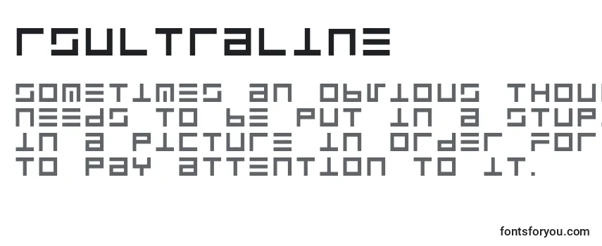Rsultraline Font