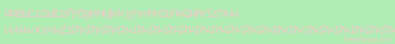 MetalAsInHeavy Font – Pink Fonts on Green Background