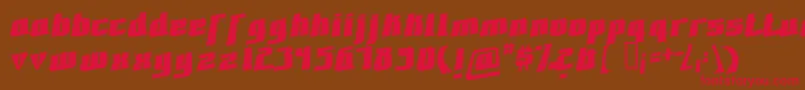 FontovisionIi3D Font – Red Fonts on Brown Background