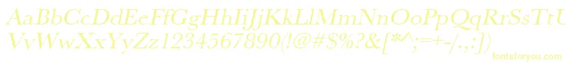 UrwbaskertwidOblique Font – Yellow Fonts