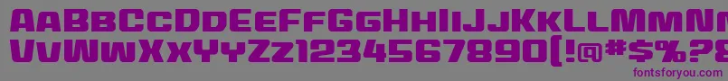MecheffectstwobbReg Font – Purple Fonts on Gray Background