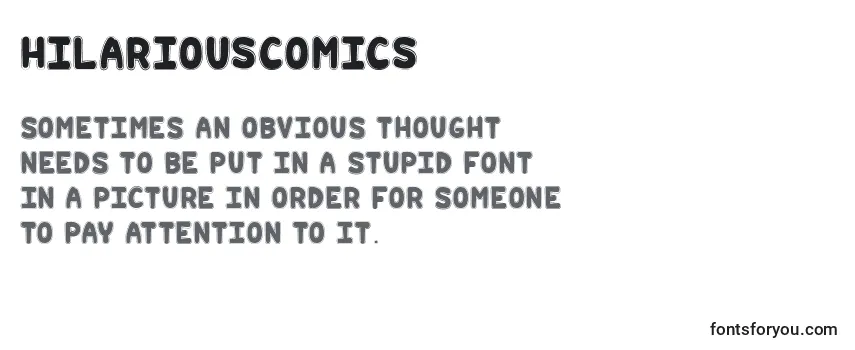 Шрифт Hilariouscomics