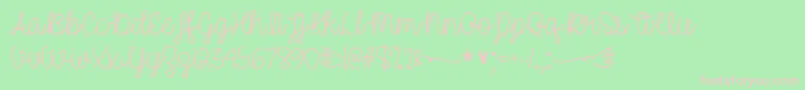 UnicornSparklesOtf Font – Pink Fonts on Green Background