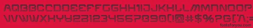 Miraclemercurychrome Font – Black Fonts on Red Background