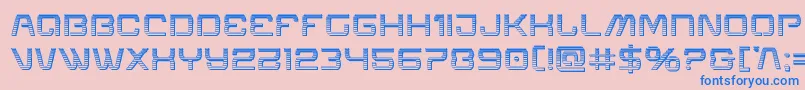 Miraclemercurychrome Font – Blue Fonts on Pink Background