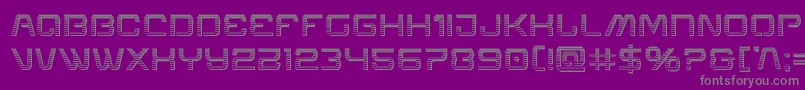 Шрифт Miraclemercurychrome – серые шрифты на фиолетовом фоне