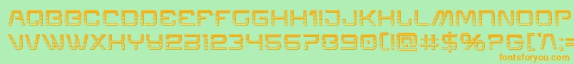 Miraclemercurychrome Font – Orange Fonts on Green Background