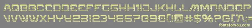 Miraclemercurychrome Font – Yellow Fonts on Gray Background