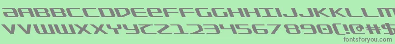 SdfLeftalic Font – Gray Fonts on Green Background