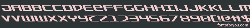 SdfLeftalic Font – Pink Fonts on Black Background