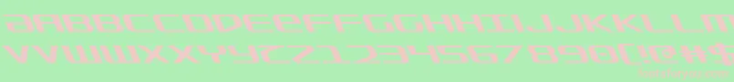 SdfLeftalic Font – Pink Fonts on Green Background