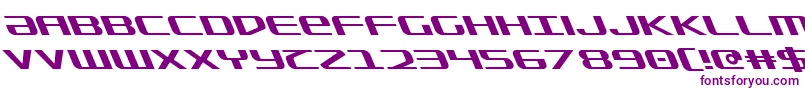 Police SdfLeftalic – polices violettes