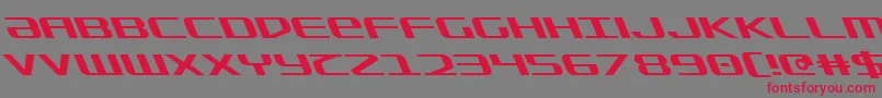 SdfLeftalic Font – Red Fonts on Gray Background