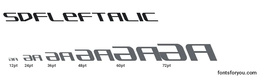 SdfLeftalic Font Sizes