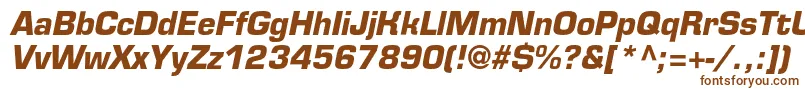 Weitere Informationen zur EurofontcBolditalic-Schriftart EurofontcBolditalic-Schriftart – Braune Schriften auf weißem Hintergrund