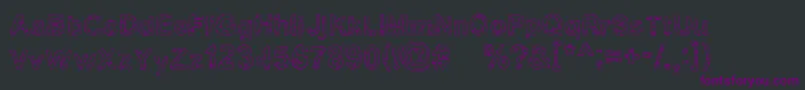 Yugly Font – Purple Fonts on Black Background