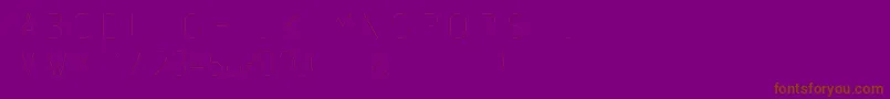 フォントSubtlesansultralight – 紫色の背景に茶色のフォント