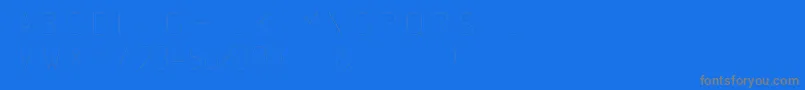 フォントSubtlesansultralight – 青い背景に灰色の文字