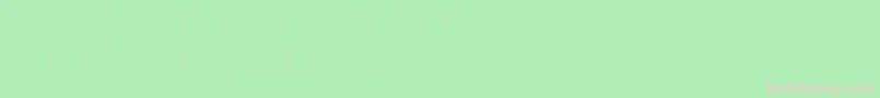 フォントSubtlesansultralight – 緑の背景にピンクのフォント