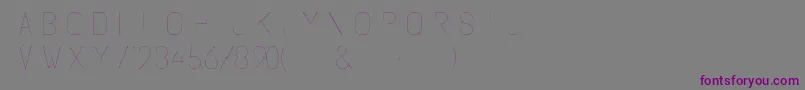 Subtlesansultralight Font – Purple Fonts on Gray Background