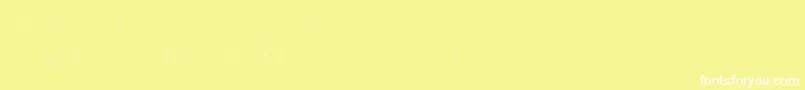 フォントSubtlesansultralight – 黄色い背景に白い文字