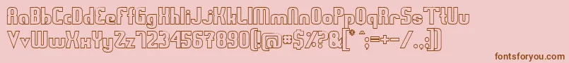 Swedfo Font – Brown Fonts on Pink Background