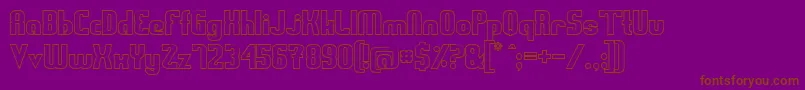 Swedfo Font – Brown Fonts on Purple Background