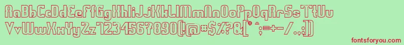 Swedfo Font – Red Fonts on Green Background