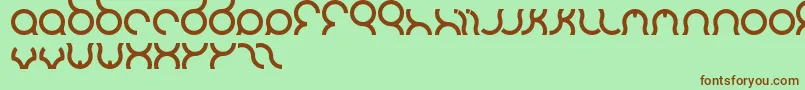 Шрифт Mozzie – коричневые шрифты на зелёном фоне
