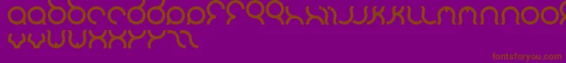 Шрифт Mozzie – коричневые шрифты на фиолетовом фоне