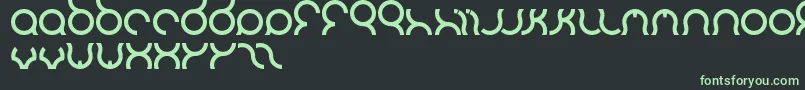 Mozzie Font – Green Fonts on Black Background
