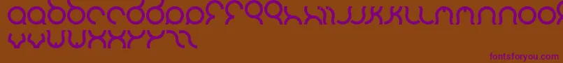 Mozzie Font – Purple Fonts on Brown Background