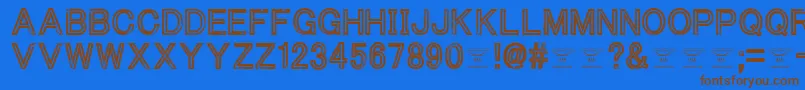 ThacoolkidzRegular Font – Brown Fonts on Blue Background