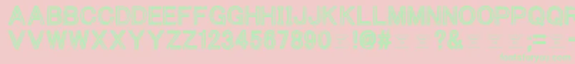 ThacoolkidzRegular Font – Green Fonts on Pink Background