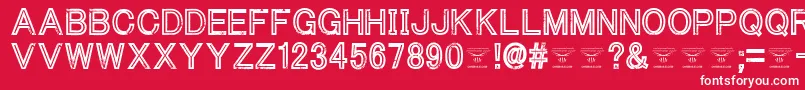 ThacoolkidzRegular Font – White Fonts on Red Background