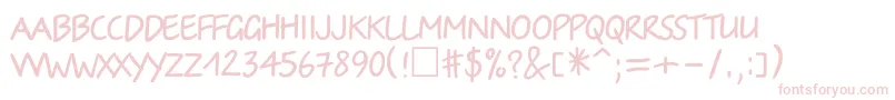 Irinactt-Schriftart – Rosa Schriften