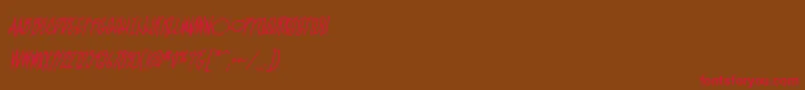 BlamblamReg Font – Red Fonts on Brown Background