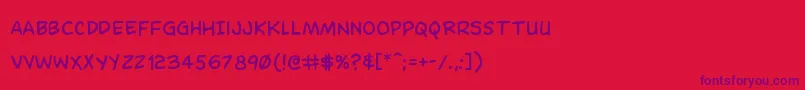 Подробнее о шрифте Dominomask Шрифт Dominomask – фиолетовые шрифты на красном фоне