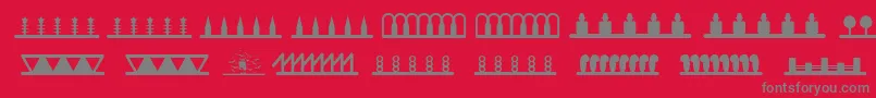 fuente Headerornament – Fuentes Grises Sobre Fondo Rojo