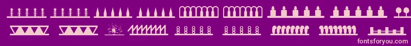 More about Headerornament Font Headerornament Font – Pink Fonts on Purple Background