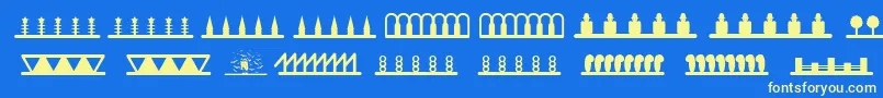 More about Headerornament Font Headerornament Font – Yellow Fonts on Blue Background