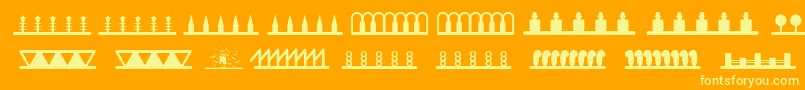 Más sobre la fuente Headerornament fuente Headerornament – Fuentes Amarillas Sobre Fondo Naranja