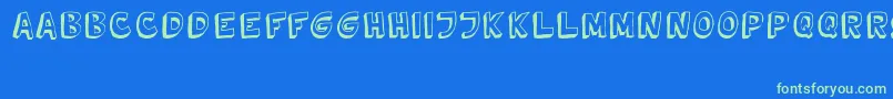 Fonte TweedyVer02222010Thunderpanda – fontes verdes em um fundo azul
