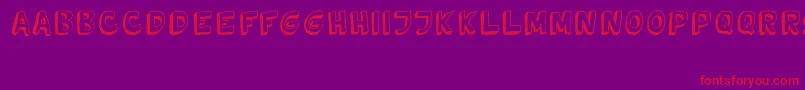 TweedyVer02222010Thunderpanda Font – Red Fonts on Purple Background