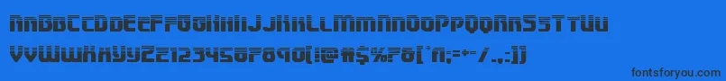 フォントSpeedwagonhalf – 黒い文字の青い背景