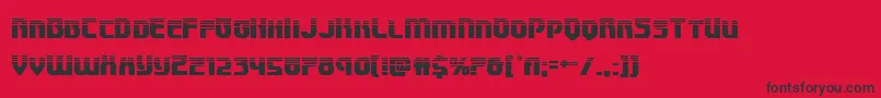 Speedwagonhalf Font – Black Fonts on Red Background