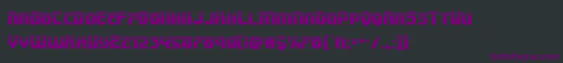 Czcionka Speedwagonhalf – fioletowe czcionki na czarnym tle