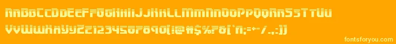 Speedwagonhalf Font – Yellow Fonts on Orange Background