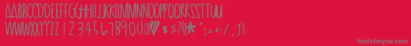 fuente Passiontea – Fuentes Grises Sobre Fondo Rojo
