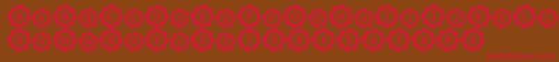 Pu Font – Red Fonts on Brown Background